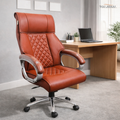 Palarial Regal Pro Executive High-Back Office Chair Leatherette Office Executive Chair (Tan, Optional Installation Available)
