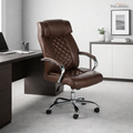Palarial Regal Pro Executive High-Back Office Chair Leatherette Office Executive Chair (Tan, Optional Installation Available)